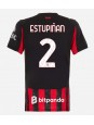 AC Milan Pervis Estupinan #2 Heimtrikot für Frauen 2025-26 Kurzarm AC Milan Pervis Estupinan #2 Heimtrikot für Frauen 2025-26 Kurzarm